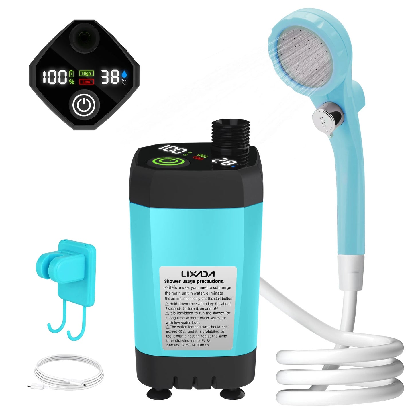Ducha Portátil Inteligente | Tu Frescor Sin Límites